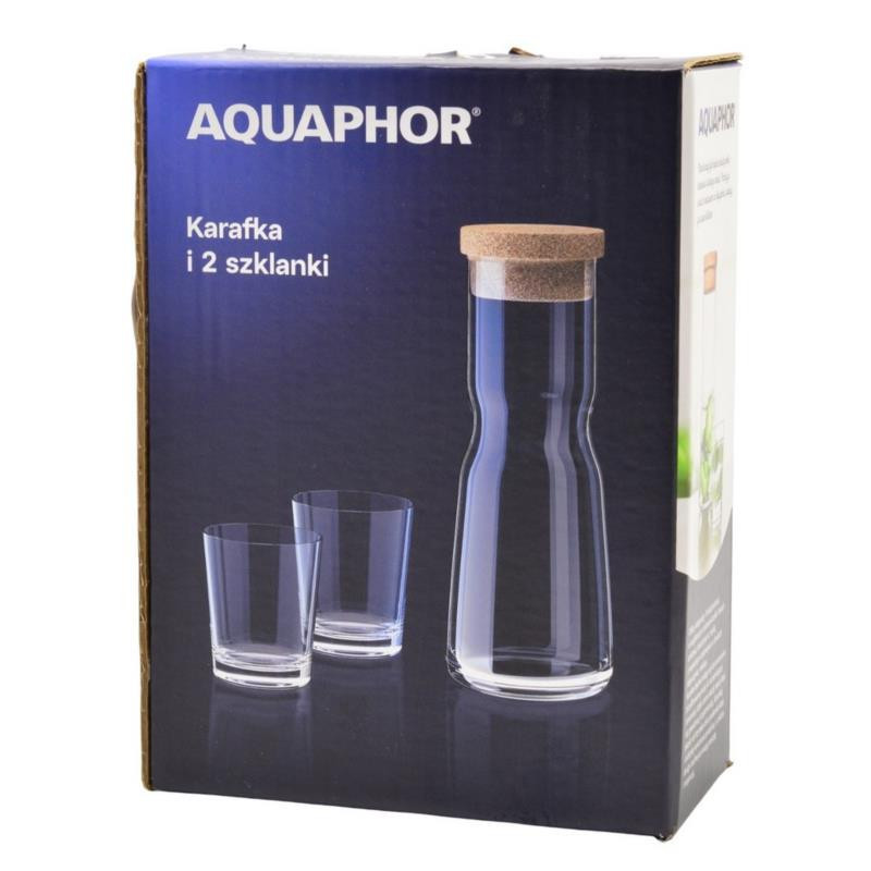 Karafka + 2 szklanki Aquaphor 1000ml